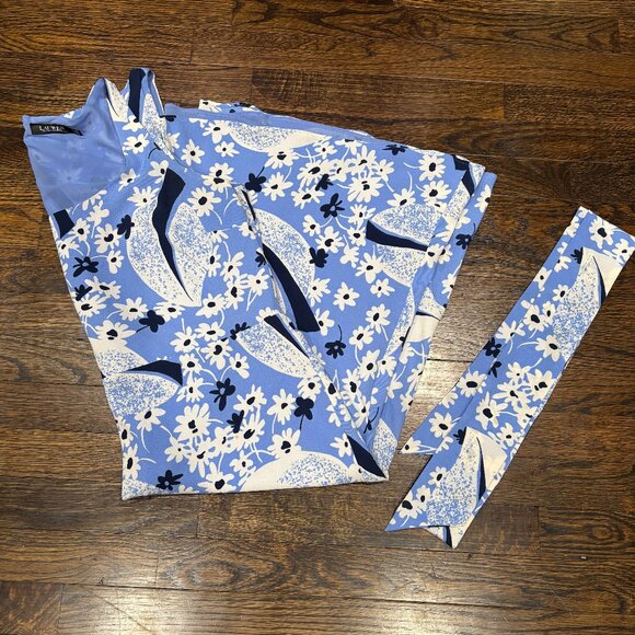 Lauren Ralph Lauren Womens Floral Crepe Sleeveless Dress SZ: 14 - Picture 5 of 15